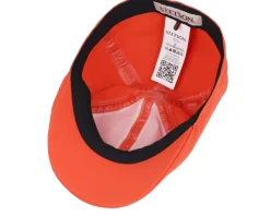 Flat Caps-Stetson Texas Wr Bright Orange Flat Cap -