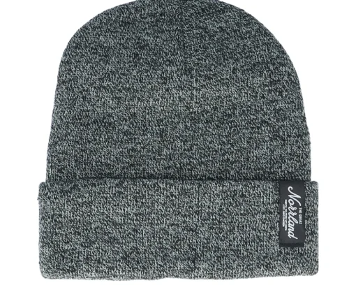 Hot SQRTN TGN Patch Beanie Heather Black Cuff -