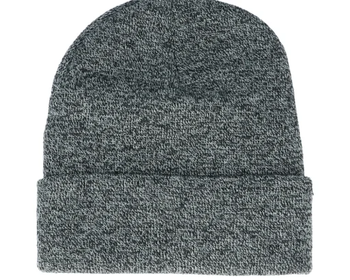 Hot SQRTN TGN Patch Beanie Heather Black Cuff -