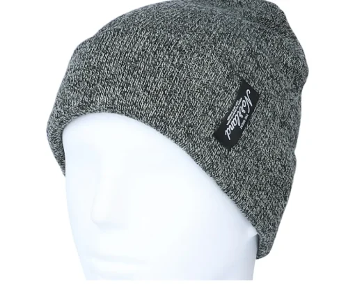 Hot SQRTN TGN Patch Beanie Heather Black Cuff -
