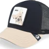 Trucker-Goorin Bros. The Amigo Black/Beige A-Frame Trucker -