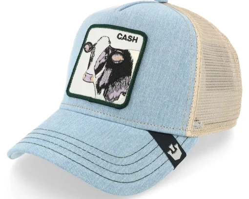 Trucker-Goorin Bros. The Cash Cow Blue Trucker -