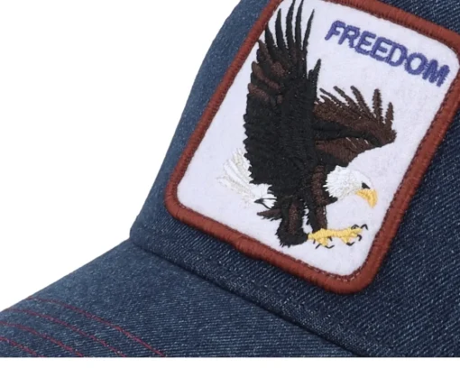 Trucker-Goorin Bros. The Freedom Eagle Navy Trucker - - Blue