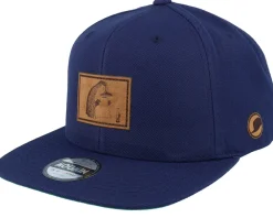 Snapback-Moomin The Groke Engraved Patch Navy Snapback - Blue