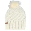 New Coal The Maizy Knit Cream Pom - White