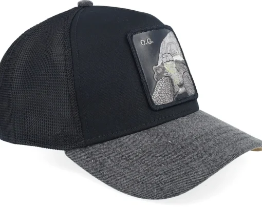 Trucker-Goorin Bros. The Og Tortoise Black A-Frame Trucker -