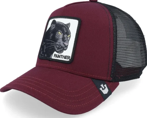 Trucker-Goorin Bros. The Panther Wine/Black Trucker - Red