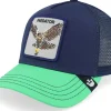 Trucker-Goorin Bros. The Predator Bird Navy/Green A-Frame Trucker -