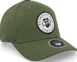 Adjustable-Bearded Man The President Of Beards Patch Olive Adjustable -