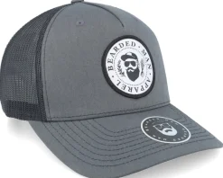 Trucker-Bearded Man The President Of Beards Patch Charcoal/ - Black