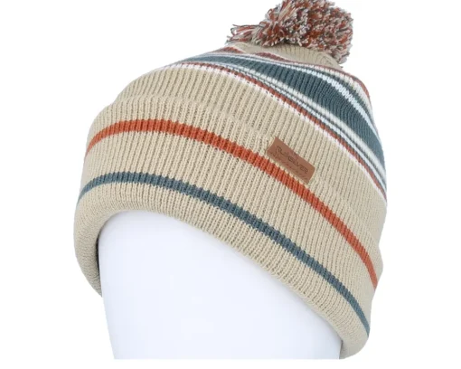 Pom Beanies-Quiksilver The Standstill Birch Pom - Beige
