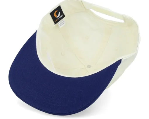 Fashion Pins & Stripes The 19th Hole Golf Logo Rope Ivory/Navy Snapback -