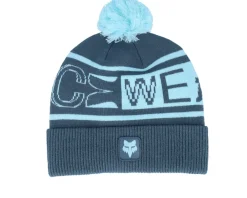 Motor | Pom Beanies-Fox Throttle Beanie Dark Vin Pom -