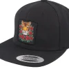 Snapback-Iconic Tiger & Roses Black Snapback -