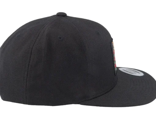 Snapback-Iconic Tiger & Roses Black Snapback -