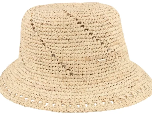 Buckets | Straw Hat-Barts Tikia Hat Natural Straw Bucket -