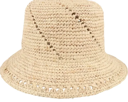 Buckets | Straw Hat-Barts Tikia Hat Natural Straw Bucket -