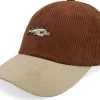 Dad Cap-Skillfish Tiny Cod Corduroy Off /Khaki Dad Cap - Brown