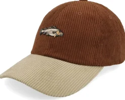 Dad Cap-Skillfish Tiny Cod Corduroy Off /Khaki Dad Cap - Brown