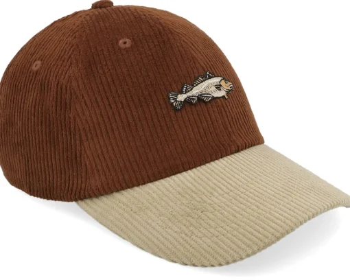 Dad Cap-Skillfish Tiny Cod Corduroy Off /Khaki Dad Cap - Brown