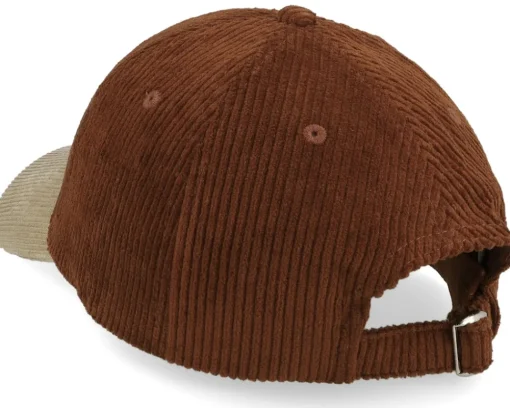 Dad Cap-Skillfish Tiny Cod Corduroy Off /Khaki Dad Cap - Brown