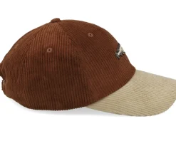Dad Cap-Skillfish Tiny Cod Corduroy Off /Khaki Dad Cap - Brown