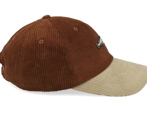 Dad Cap-Skillfish Tiny Cod Corduroy Off /Khaki Dad Cap - Brown