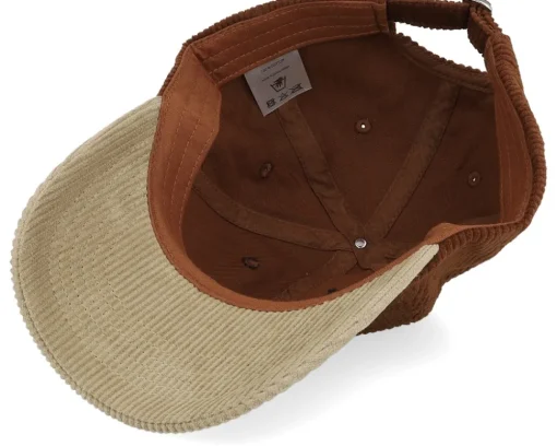 Dad Cap-Skillfish Tiny Cod Corduroy Off /Khaki Dad Cap - Brown