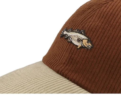 Dad Cap-Skillfish Tiny Cod Corduroy Off /Khaki Dad Cap - Brown