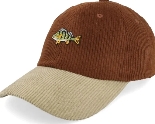 Dad Cap-Skillfish Tiny Cod Corduroy Off /Khaki Dad Cap - Brown