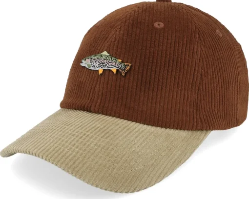 Dad Cap-Skillfish Tiny Cod Corduroy Off /Khaki Dad Cap - Brown