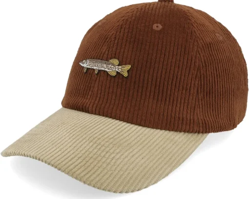 Dad Cap-Skillfish Tiny Cod Corduroy Off /Khaki Dad Cap - Brown