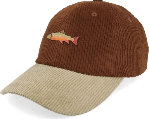 Dad Cap-Skillfish Tiny Cod Corduroy Off /Khaki Dad Cap - Brown