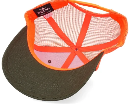 Trucker-Hunter Tiny Deer Antlers Dark Mash/Fluorescent Orange Trucker - Green