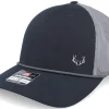 Trucker-Hunter Tiny Deer Antlers 112fpr Split Black/Charcoal A-Frame Trucker -