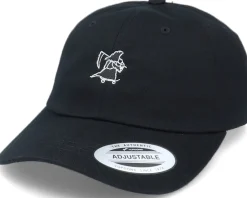 Dad Cap-Abducted Tiny Grim Reaper Ice Latte Black Dad Cap -