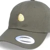Dad Cap-Abducted Tiny Half Lemon Olive Dad Cap -