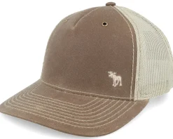 Trucker-Hunter Tiny Moose 112wh Hawthorne Split Buck/Khaki A-frame Trucker - Brown