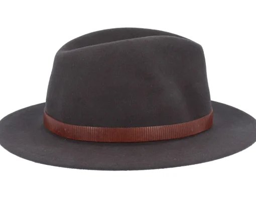 New Stetson Tller Woolfelt Dark Brown Fedora -