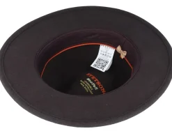 New Stetson Tller Woolfelt Dark Brown Fedora -