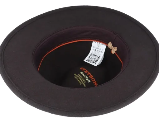New Stetson Tller Woolfelt Dark Brown Fedora -