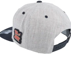 Snapback-Tom & Jerry Tom Angry Heather Grey/Black Snapback -