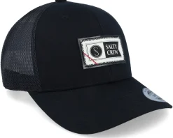 Trucker-Salty Crew Topstitch Retro Black Trucker -
