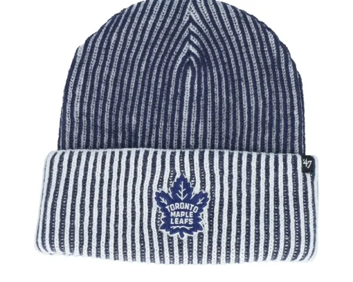 Discount 47 Brand Toronto Maple Leafs Cold Snap 47 Beanie Light Navy Cuff -