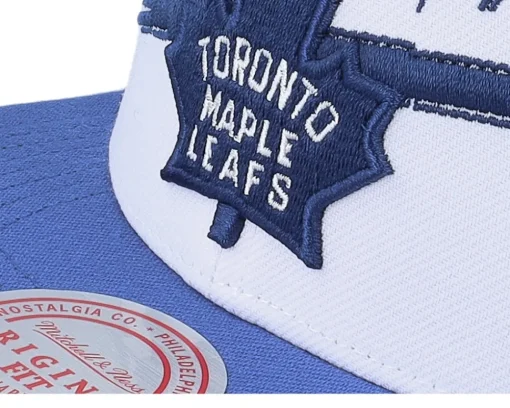 Snapback-Mitchell & Ness Toronto Maple Leafs Transcript /Blue Snapback - White
