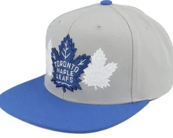 Snapback-Mitchell & Ness Toronto Maple Leafs Triple Up /Blue Snapback - Grey