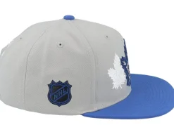 Snapback-Mitchell & Ness Toronto Maple Leafs Triple Up /Blue Snapback - Grey