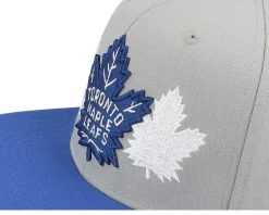 Snapback-Mitchell & Ness Toronto Maple Leafs Triple Up /Blue Snapback - Grey