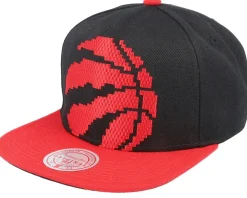 Online Mitchell & Ness Toronto Raptors 8 Bit Xl /Red Snapback - Black
