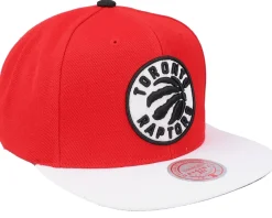 Outlet Mitchell & Ness Toronto Raptors Cardinal Red 2 Tone Scarlet/white Snapback -